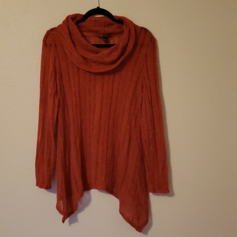 Light knit cowl neck